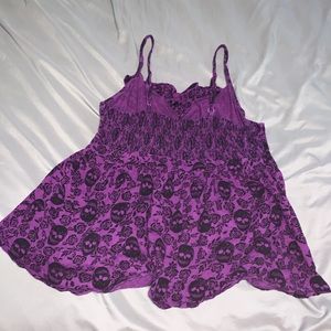 torrid Tops - Torrid size 2 purple skull tank torrid Tops - Torrid size 2 purple skull tank